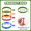 XIHIRCD 35pcs Football Bracelet, Soft Stretch Football Silicone Wristband Football Party Favors Motivational Wristbands Sports Bracelet for Kids and Adults Sport Theme Birthday Party Supplies Gifts