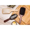 Acca Kappa Pneumatic Beech Wood Paddle Brush with Wooden Pins
