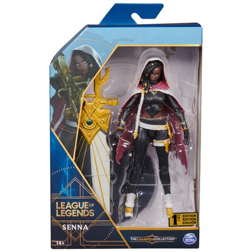 League of Legends, Official 6-Inch Senna Premium Collectible Action Figure with Base, The Champion Collection, Collector Grade, Ages 14 and Up