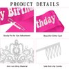 Birthday Sash and Crown for Women Girls, Happy Birthday Tiara and Sash Set, Girl Birthday Decorations, Birthday Gifts for Women, Happy Birthday Accessories