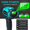Cordless Heat Gun for Makita 18v Battery, 350W 122℉-1022℉ Fast Heating Soldering Hot Air Gun with LCD Digital Display for Shrink Tubing, PVC Wrap, Crafts, Car Wiring (No Battery)