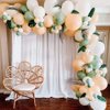 PageebO Avocado with Blush Balloon Arch Kit-124pcs Cream White Blush Sage Green Balloons for Weeding Decoration Baby Shower Decoration Birthday Party Decoration