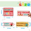 Gejoy 20 Pieces Candyland Party Decorations Candyland Trunk or Treat Car Decorations Kit Candyland Backdrop Signs for Halloween Christmas Party Decor (Cardstock)