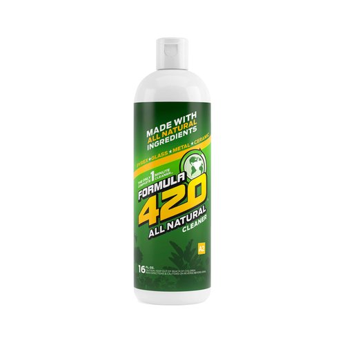 All Natural by Formula 420 | Glass Cleaner | Cleaner Pack | Safe on Glass, Metal, Ceramic, and Pyrex | Cleaner - Assorted Sizes (16 oz)