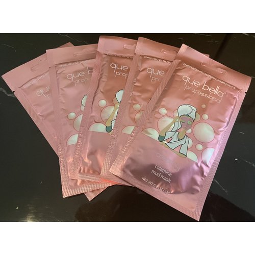 Que Bella 5-Pack Professional Creamy Calamine Mud Mask