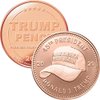 Jig Pro Shop Private Mint 1 oz .999 Pure Copper Round/Challenge Coin (Donald J. Trump (Baseball Cap))