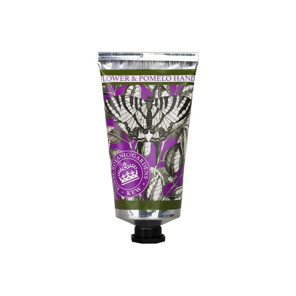 The English Soap Company Royal Botanical Gardens Kew Hand Cream, Luxury Elderflower Hand Cream, Moisturising Hand Cream for Men and Women, Elderflower and Pomelo 75ml