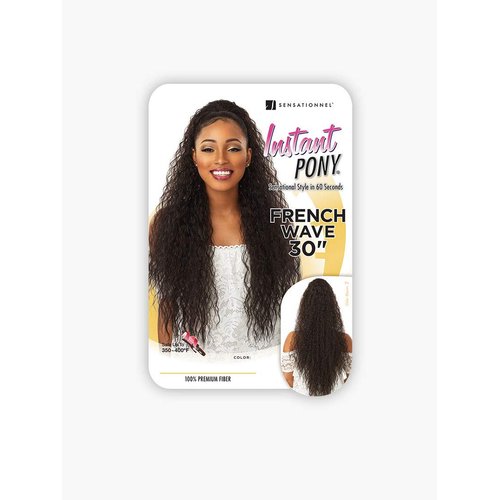 Sensationnel hair extensions - id french wave 30 instant pony