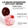 4PCS Strawberry & Honey Lip Balm, Vitamin E Moisturizing Propolis Sleeping Lip Mask, Effective Reduces Lip Lines Prevention Dry and Cracked Lip Scrubs Exfoliator Smoothing Dry Lip Care