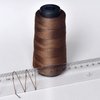 4 Rolls Sewing Threads Using for Hand Sewing,Hair Extensions,Making Wigs DIY(Dark Brown Series)