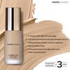 Faces Canada HD Runway Ready Foundation, Red Orange Extract & Gold particles, High Coverage, Oil-Free, Flawless Radiance, Vegan & Cruelty Free, Paraben Free, Ivory 01 (Beige), 1.01 Fl Oz