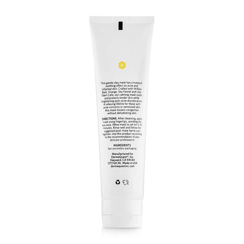 DermaQuest DermaClear Mask - Cleansing Facial Clay Mask - Acne Treatment & Blackhead Remover For Swelling Skin (2 oz)