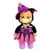 Cry Babies Tiny Cuddles Halloween Agatha - 9" Baby Dolls, Cries Real Tears, Pink and Purple Witch Themed Pajamas