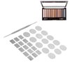 31pcs Metal Stickers for Eyeshadow Palette Set, Empty Eyeshadow Makeup Palette, Metal Stickers Colorful Empty Palette Sticker for Eyeshadow Palette Set (15Pcs Round + 15Pcs)