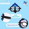 Creatoy Bird-Costume for Kids Double Sided Eagle Parrot Owl Dress Up Wings for Boys Girls with Masks Party Favors Toys Gifts
