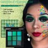 9 Colors Green Eyeshadow Christmas Makeup Glitter Matte Eyeshadow Palette,Stocking Stuffers for Women,Highly Pigmented Metallic Shimmer Bright Dark Green Eye Shadow,Waterproof Green Face Witch Makeup