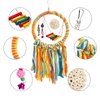 TogyGooty Pet Bird Toys, Parakeet Toys Natural Bird Toys Bird Cage Accessories, Swinging Chewing Hanging Standing Bird Swings Suitable for Budgerigar, Parakeet, Conure, Lovebird, Cockatiel