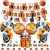 Basketball Party Decorations, 40 Pcs Basketball Birthday Party Supplies Including Basketball Happy Birthday Banner, Basketball Balloons, Cake Toppers Birthday Decorations for Boys Girls Kids Men