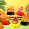 Cholemy 11 Pieces BBQ Party Decorations BBQ Baby Shower Centerpieces Summer Picnic Baby Q Birthday Party Decorations for Birthdays Carnival Summer Barbecue Baby Shower Holidays Party Supplies