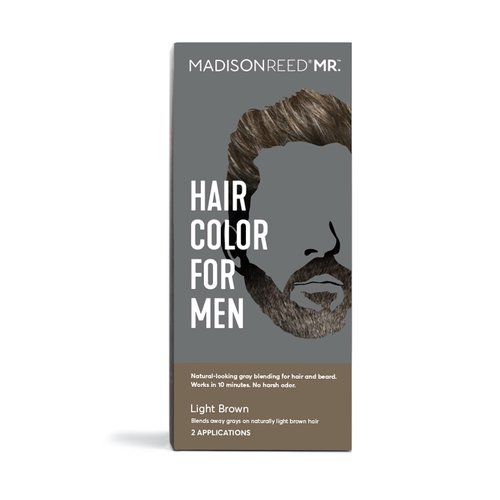 Madison Reed Mr. Hair Color for Men, Light Brown Demi-Permanent Hair Dye, Reduces Grays in 15 Min...