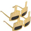jarbins 2 Pairs Golden Middle Finger Sunglasses Novelty Finger Glasses Funny Eyewear for Halloween Masquerade Cosplay Props for Adults Party Favors