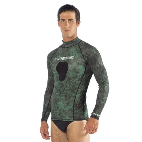 Cressi Hunter Rash Guard, camo Green, S