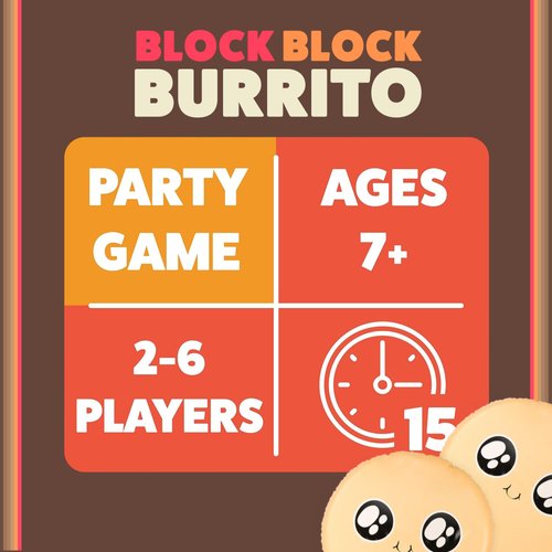 Exploding Kittens Presents Block Block Burrito - Expansion to Throw Throw Burrito & Throw Throw Avocado - Card Games for Adults, Kids & Teens, A Dodgeball Card Game Expansion - Ages 7 and Up