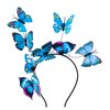 plainshe Halloween Costumes for Girls，Butterfly Wings Kids, Fairy Wings Blue，3PCS Butterfly Costume Set.
