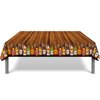 RODASON Whiskey Party Tablecover Plastic Whiskey Theme Birthday Tablecloth Aged to Perfection Birthday Party Decorations Supplies, Multi Color