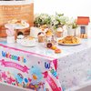 Tatuo 3 Pcs Candyland Party Decorations Candyland Tablecloth Candy Theme Plastic Table Cover Candy Land Lollipop Decorations for Birthday Party Baby Shower Candy Land Party Supplies