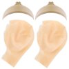 WXJ13 2 PCS Makeup Latex Bald Caps and 2 PCS Nylon Wig Caps for Costume Party Adult Costume Accessory