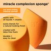 Real Techniques Miracle Complexion Sponge Set 4 Pack, Makeup Blender Sponge For Liquid & Cream Makeup, Buildable Coverage, Foundation Sponge For Natural Base, Gift Set, Latex-Free Foam