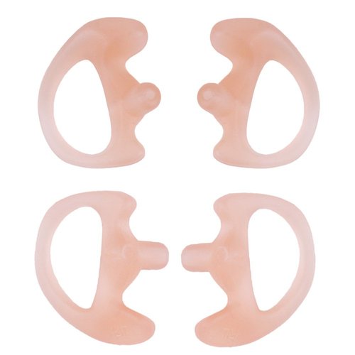 AIRSN Replacement Earmold Earbud Earplug for Motorola Kenwood Two-Way Radio Air Acoustic Coil Tube Audio Kits (Pink,2 Pair-Medium)