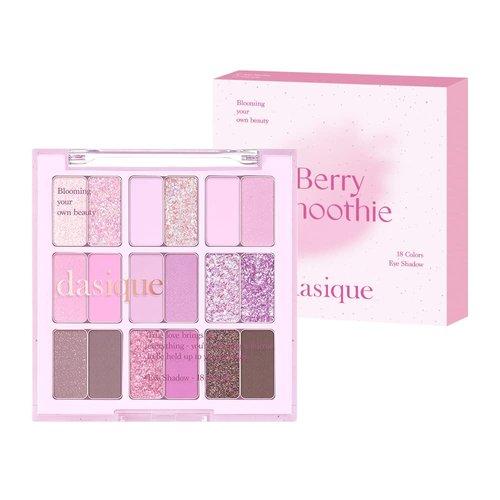 dasique Shadow Palette #18 Berry Smoothie 7g I 9 Blendable Shades in Smooth Matte and Shimmer Finishes with Gorgeous Pearls | Eye Makeup Palette | Cruelty Free | K-beauty