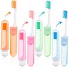 yiwoo Travel Toothbrush，Folding Toothbrush,Travel Size Toothbrush Kit with a Toothbrush Box for Travel,Business Trip,Camping(8 Pieces)