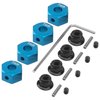 ShareGoo 12mm Hex Wheel Hubs 7mm Thick w/ M4 Lock Nut Compatible with Traxxas 1/10 Slash 4X4 Stampede Rustler 4WD RC Car,Replace of 1654