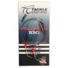Tackle Crafters Pompano Rigs for Surf Fishing, Whiting Rigs - Pack of 12 Pompano Bait, Surf Fishing Rigs - Double Hooks Pompano Rig for Saltwater