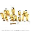 skrnrhrery Banana Bullet Connector Male Female Plug, Compatible with RC Car Boat Drone Battery ESC Motor Battery Equipment Motor Parts (4.0mm) 10 Pairs