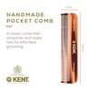 Kent Beard Comb Set Pocket Combs for Men - Pocket Comb Beard Kit for Men for Travel and Home, Mustache Comb for Men, Mini Comb Beard Combs for Mens Grooming, Handmade Kent Comb Mens Beard Grooming Set