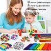 FUNZBO 1200pcs+ Arts and Crafts Supplies for Kids - Craft Kits with Pipe Cleaners, Pom Poms for Crafts, Popsicle Sticks for Crafts, Crafts for Kids Ages 4-8, Birthday Gifts for Kids, Girls & Boys