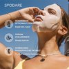 SPODARE SPORTS MASK - Moisturizing Hydrogel Face Mask - Antioxidant and Quick Hydration after Exercise - Contain Hyaluronic Acid and Red Algae Extract - For All Skin Types - 5 Pc