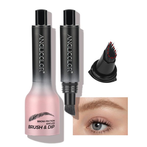Anglicolor Upgraded Liquid Microblading Eyebrow Pen,Teardrop Angled Micro Eyebrow Brush To Microblading Eyebrow,Hair-Like Strokes,Natural Easy To Color Long Lasting Quick Drying (#01Blond)