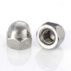 1/4-20 Acorn Cap Nuts, 304 Stainless Steel 18-8, Bright Finish, 50 PCS