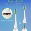 YMPBO 10 Pack Toothbrush Replacement Heads Compatible with 7AM2M AM101/AM105 Electric Toothbrush, Soft Dupont Brush Bristles, White