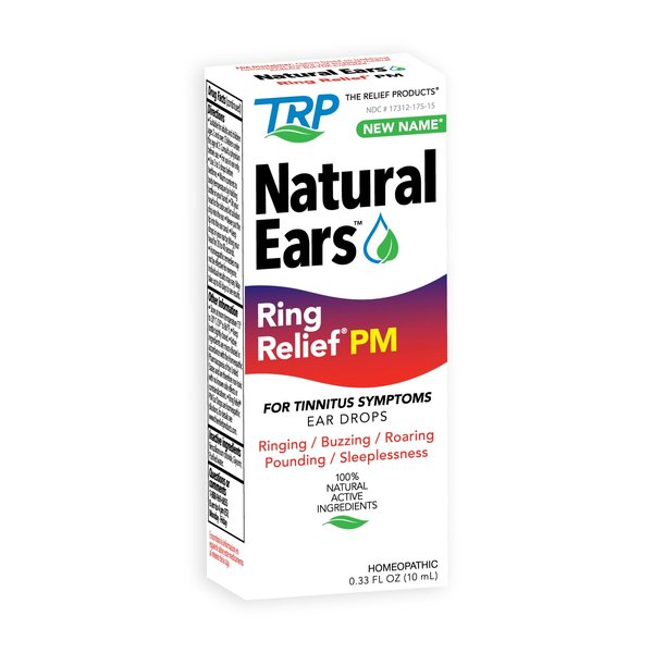 Ring Relief PM Ear Drops for Ringing in The Ears and Tinnitus Symptoms, Night time Formula