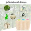 3 Pack Farm natural organic loofah sponge Skin cleansing skin exfoliation Bathing and Back caring spa body shower Puff Scrubber Lofa Loofa Luffa Loffa Daily skin care