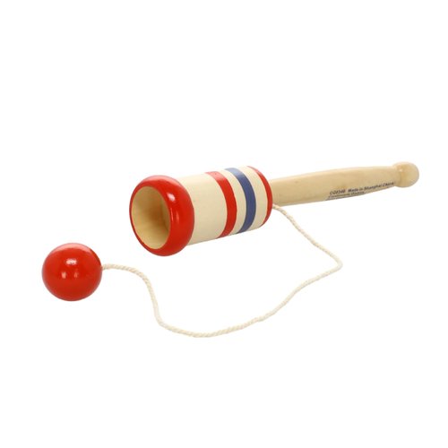 Continuum Games Way Back Toys Wooden Ball Catch, Game of Steady Hands and Skill, Novelty Family Fun Game for Ages 5 and up