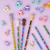 80 Pieces Cute Animal Eraser Dog Bear Monkey Squirrel Pencil Erasers Puzzle Eraser Toys Pencil Mini Erasers Novelty Top Erasers for Party Favors Classroom Rewards Prizes Carnival Gifts Mixed Color