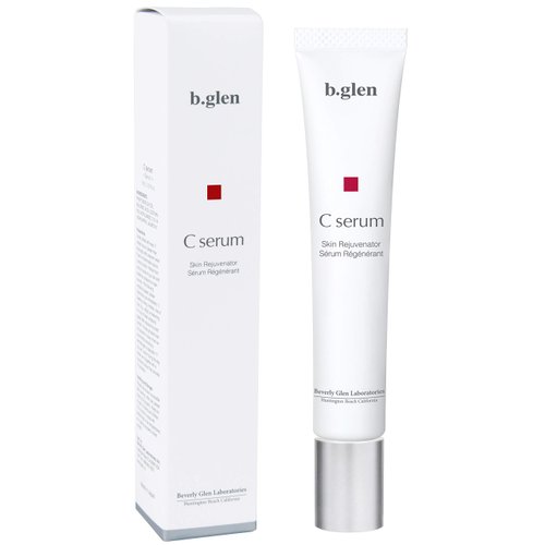 b.glen Pure Vitamin C Serum 0.51 Fl.Oz. | Multi-Functional Serum with Ascorbic Acid. Minimizes Pore Size, Brighter Skin, Anti-Wrinkles, Fade Acne scars, and Redness,
