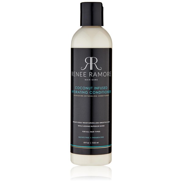 Renee Ramore Coconut Infused Hydrating Conditioner Is Infused With Keratin, Argan Oil and Coconut Oil, Promoting Enriched Hair Growth For All Hair Types. 8 fl oz-Unisex